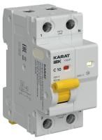 Устройство защиты от дугового пробоя (УЗДП) 1P+N C 10A с авт. выкл. KARAT IEK KA-DP11-1-010-C