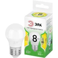 Лампа светодиодная GREEN LINE P45-8W-830-E27 GL 8Вт шар 3000К свет тепл. E27 Эра Б0067023