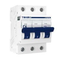 Выключатель автоматический модульный 3п C 6А 6кА PRIZMA TOKOV Electric TKE-PZ60-MCBI-3-6-C