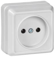 Розетка 1-м ОП Октава 10А IP20 без заземл. бел. GENERICA ERO10-K01-10-DC