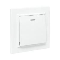 Выключатель 1-кл. СП Минск 10А IP20 с индикатором бел. Basic EKF ERV10-121-10