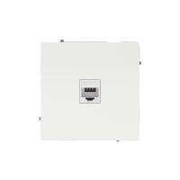 Розетка компьютерная 1-м KANT RJ45 кат.5E без шторки бел. магнолия DKC 7000663