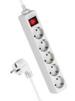 Удлинитель 5х3м с заземл. 16А IP20 ПВС 3х1.5 с выкл. КОСМОС YKsm3m-5g-Z-V(K)