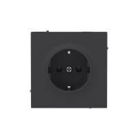 Розетка силовая KANT 2P+E без шторки черн. уголь DKC 7012033