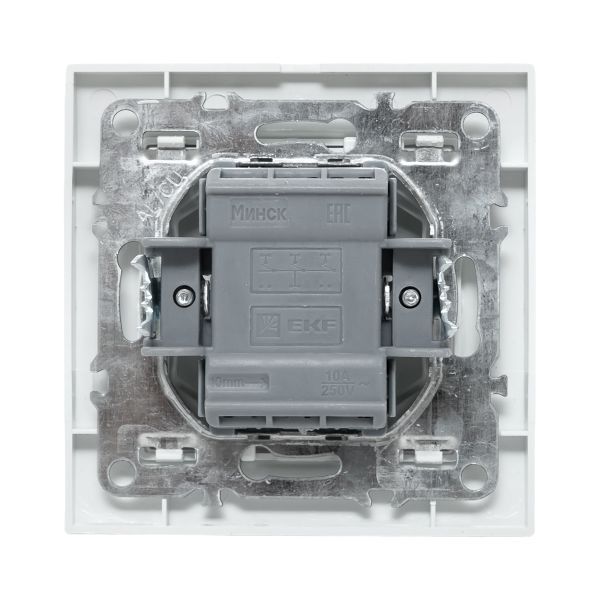 Выключатель 3-кл. СП Минск 10А IP20 бел. Basic EKF ERV10-024-10