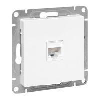 Розетка компьютерная СП Эпика RJ45 кат.5 механизм бел. EKF UP1-SOW-RJ45-5