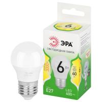 Лампа светодиодная GREEN LINE P45-6W-830-E27 GL 6Вт шар 3000К свет тепл. E27 Эра Б0067053