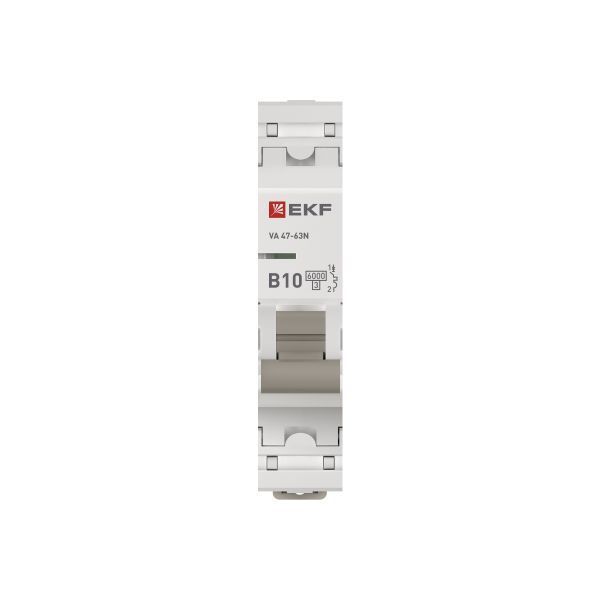 Выключатель автоматический 1п B 10А 6кА ВА 47-63N PROxima EKF M636110B