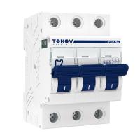 Выключатель автоматический модульный 3п C 2А 6кА PRIZMA TOKOV ELECTRIC TKE-PZ60-MCBI-3-2-C