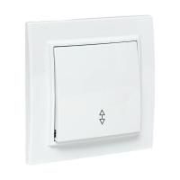 Переключатель проходной 1-кл. СП Минск 10А IP20 бел. Basic EKF ERV10-025-10