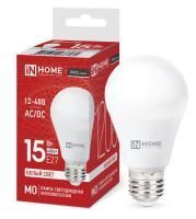 Лампа светодиодная низковольтная LED-MO-PRO 15Вт грушевидная 4000К нейтр. бел. E27 1200лм 12-48В IN HOME 4690612036182