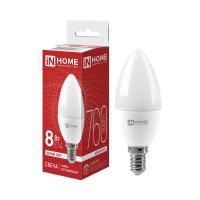 Лампа светодиодная LED-СВЕЧА-VC 8Вт свеча 4000К нейтр. бел. E14 760лм 230В IN HOME 4690612020433