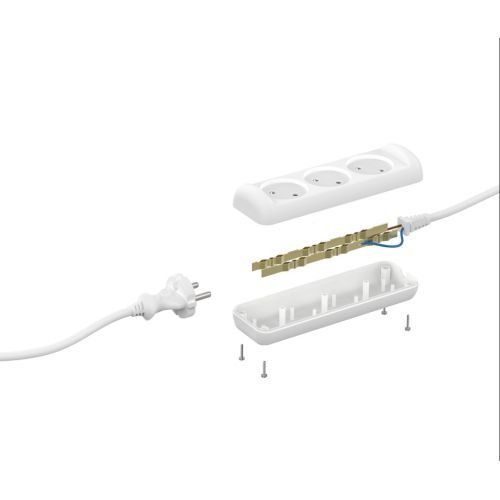 Удлинитель 3х10м без заземл. 10А IP20 U-3-10m-2х1 ПВС 2х1 Эра Б0028358