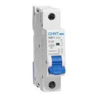 Выключатель автоматический модульный 1п C 10А 10кА NB1-63H (R) CHINT 179782