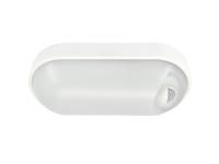 Светильник светодиодный WP 15 C 12W OP 840 W10L22 WH MDM 220х106х60мм 12Вт 4000К IP54 ЖКХ овал. пылевлагозащ. с датчиком движ. бел. Русский Свет 15071524500