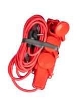 Удлинитель на каучуковой колодке 3х5м 16А IP44 250В 4кВт каучук КГ 3х2.5 красн. УХз16 Россия КОСМОС YKsm5m-3g(16A)KG-R
