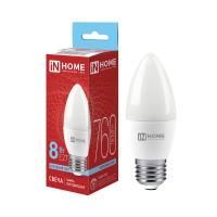 Лампа светодиодная LED-СВЕЧА-VC 8Вт свеча 6500К холод. бел. E27 760лм 230В IN HOME 4690612024820