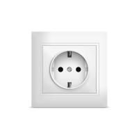 Розетка 1-м СП Севиль 16А IP20 с заземл. бел. UNIVersal С0028