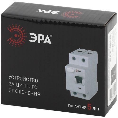 Выключатель дифференциального тока (УЗО) 1P+N 25А 30мА ВД1-63 Pro NO-902-24 ЭРА Б0031714