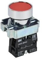 Кнопка LAY5-BA42 1НЗ без подсветки красн. KARAT IEK BBT61-BA-K04