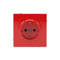 Розетка силовая KANT 2P+E без шторки красн. сатин DKC 7001033