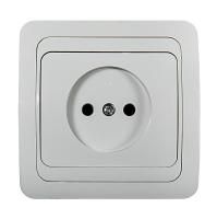 Розетка 1-м СП Classico 2022 16А IP20 бел. ASD / IN HOME 4680005959891