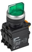 Переключатель 3 полож. 2НО с подсветкой зел. MASTER IEK MI-SW60-20XD-4-14-3-K06