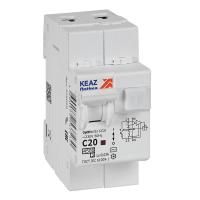 Выключатель автоматический дифференциального тока 2п OptiDin D63-22C20-AC-У3 C20 30мА 4.5кА с защитой от сверхтоков КЭАЗ 328099