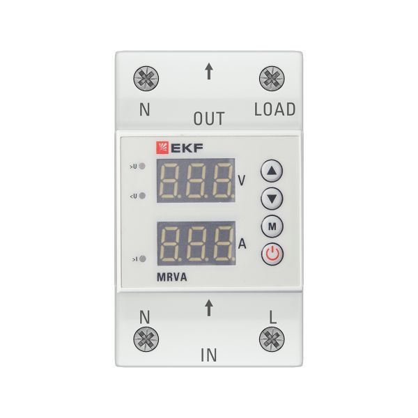 Реле напряжения и тока с дисплеем MRVA 63А PROxima EKF MRVA-63A