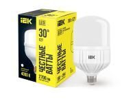 Лампа светодиодная HP 30Вт 4000К нейтр. бел. E27 230В IEK LLE-HP-30-230-40-E27