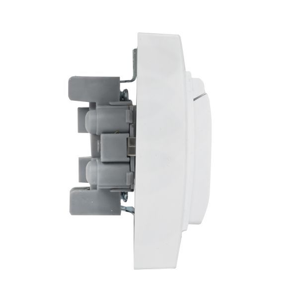 Розетка 2-м СП Минск 16А IP44 с заземл. защ. шторки с крышкой бел. EKF ERR16-129-200-44