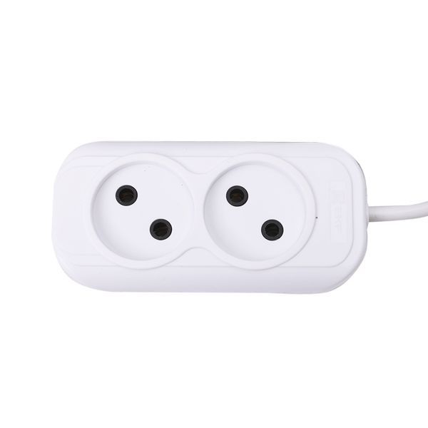 Удлинитель 2х3м без заземл. 10А IP20 Эксперт 2.2кВт ПВС 2х0.75 PROxima EKF UBA10-275-2-03
