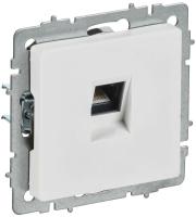 Розетка компьютерная СП BRITE РК10-БрАБ RJ45 кат.5E механизм арктич. бел. IEK BR-K10-1-K91
