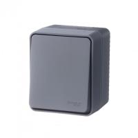 Переключатель проходной 1-кл. ОП AtlasDesign PROFI IP54 10AX антрацит SE ATN544061