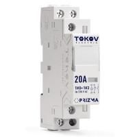 Контактор модульный 18мм 20А 230В АС 1НО 1НЗ PRIZMA TOKOV ELECTRIC TKE-PZ-MC-1-20-230-11
