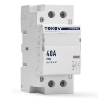 Контактор модульный 36мм 40А 230В АС 2НО PRIZMA TOKOV ELECTRIC TKE-PZ-MC-2-40-230-20