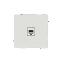 Розетка компьютерная 1-м KANT RJ45 кат.6A без шторки бел. песок DKC 7010673