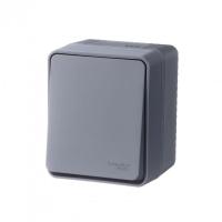 Выключатель 1-кл. ОП AtlasDesign PROFI IP54 10AX антрацит SE ATN544011