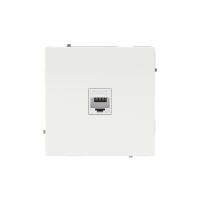 Розетка компьютерная 1-м KANT RJ45 кат.6A без шторки бел. магнолия DKC 7000673