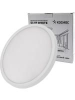 Светильник светодиодный SLIM WHITE 38Вт 6500К IP40 2700лм 230В 400х25мм КОСМОС KSlim38w_W6500K