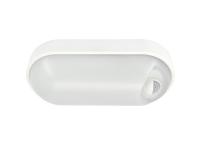 Светильник светодиодный WP 15 C 12W OP 840 W10L22 WH MDM 220х106х60мм 12Вт 4000К IP65 ЖКХ овал. пылевлагозащ. с датчиком движения бел. Русский Свет 15071524500