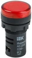 Лампа светосигнальная AD22DS d22мм 230В красн. KARAT IEK BLS10-ADDS-230-K04