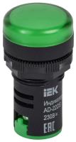 Лампа светосигнальная AD22DS d22мм 230В AC/DC зел. KARAT IEK BLS10-ADDS-230-K06