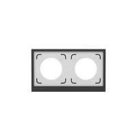 Рамка 2-м KANT IP44 черн. уголь DKC7012944
