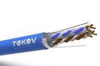 Кабель витая пара F/UTP 4х2х23AWG(0.57мм) кат.6 нг(А)-HF (LSZH) indoor Fluked tested 305м (м) PRO TOKOV ELECTRIC TKP-C08-F/UTP-42-6-305-LSZH