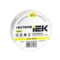 Изолента ПВХ 0.13х15мм (рул.10м) бел. IEK UIZ-13-10-10M-K01