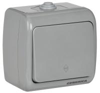 Выключатель проходной 1-кл. 1п ОП AQUATIC ВС-20-1-2-А 10А IP54 GENERICA EVA12-K03-10-54