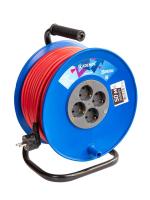 Удлинитель на катушке 4х50м с заземл. 16А IP20 3.5кВт ПВС 3х1.5 КОСМОС YKKsm50m-4g-Z(16A)