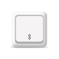 Переключатель проходной 1-кл. ОП Олимп 10А IP20 бел. UNIVersal О0025