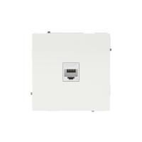 Розетка компьютерная 1-м KANT RJ45 кат.5E без шторки бел. песок DKC 7010663